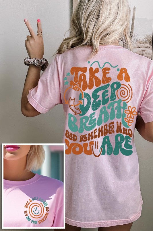 Positive Quote Front Back Graphic T Shirts