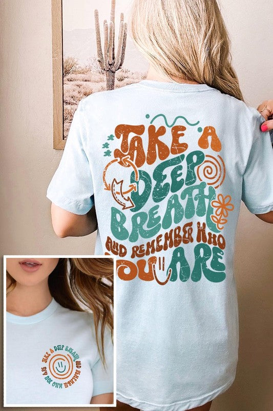 Positive Quote Front Back Graphic T Shirts